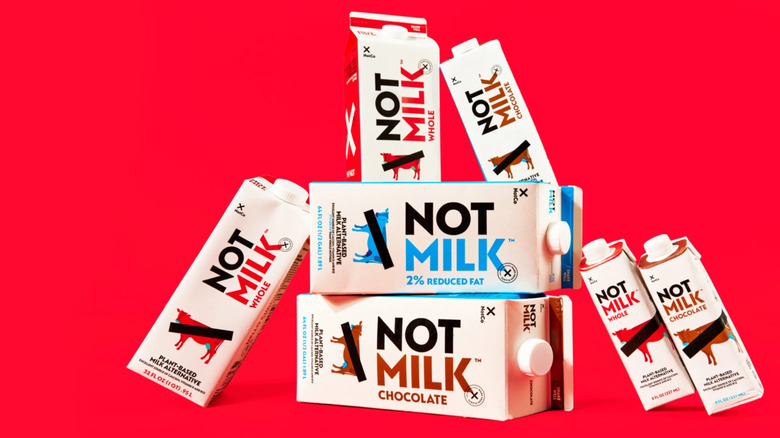 a variety of Notmilk products