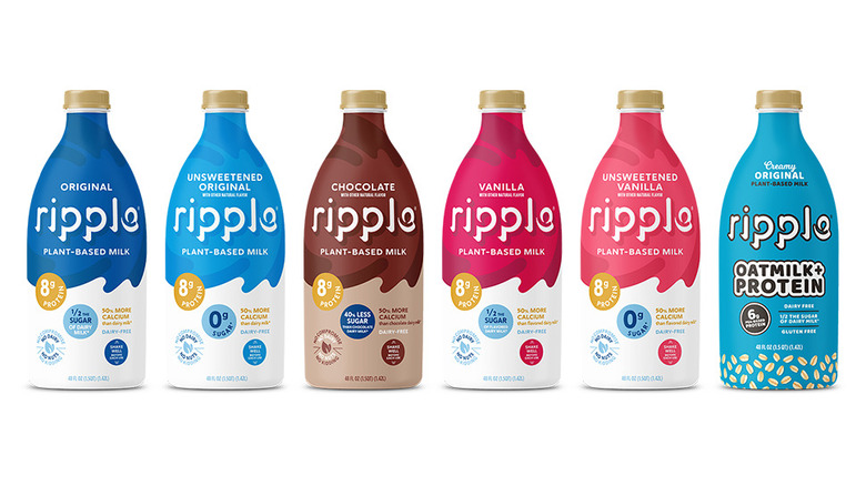 Ripple's array of plant-based milks