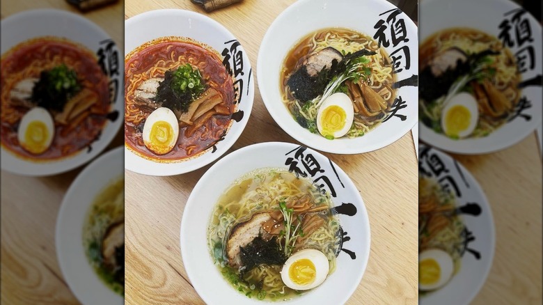 Bowls of ramen