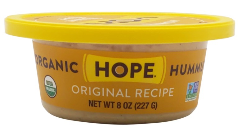 Hope Foods hummus container