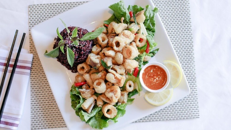 vegan calamari from Âu Lạc