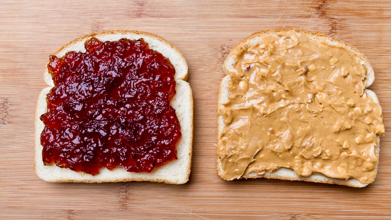 peanut butter and jelly sandwich