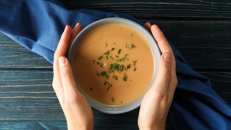 cream of mushroom soup bowl