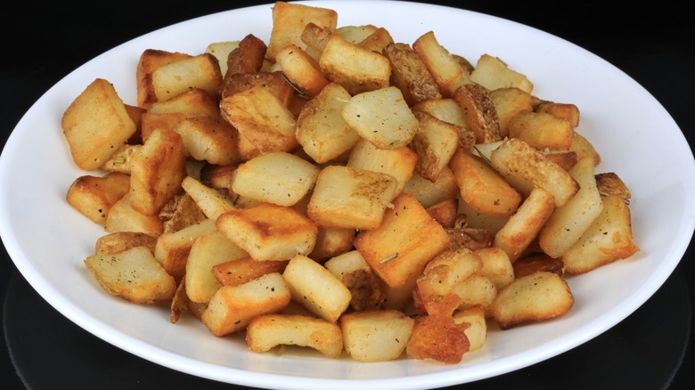 plate of breakfast potatoes