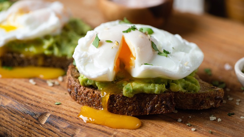 poached egg on avocado toast