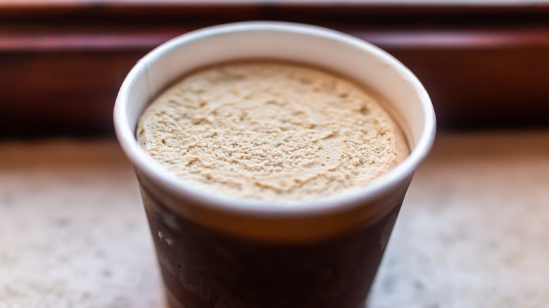 ice cream pint on counter