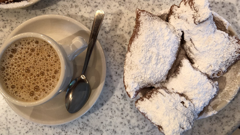 Beignets and chicory coffee