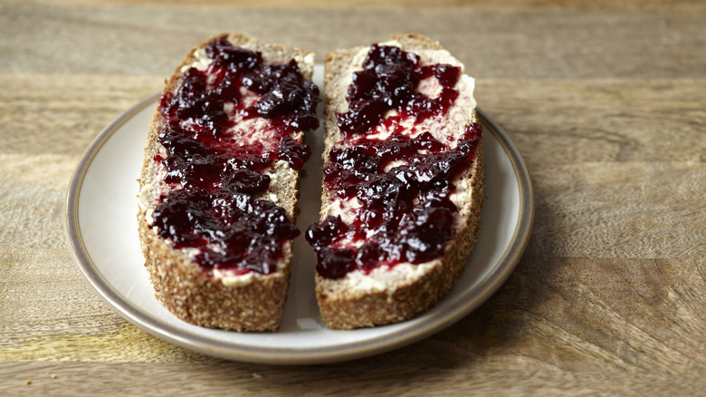 jam on toast