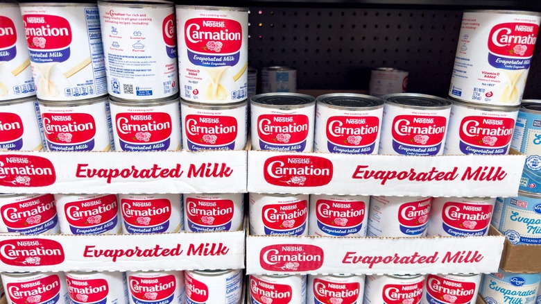 Carnation canned evaporated milk