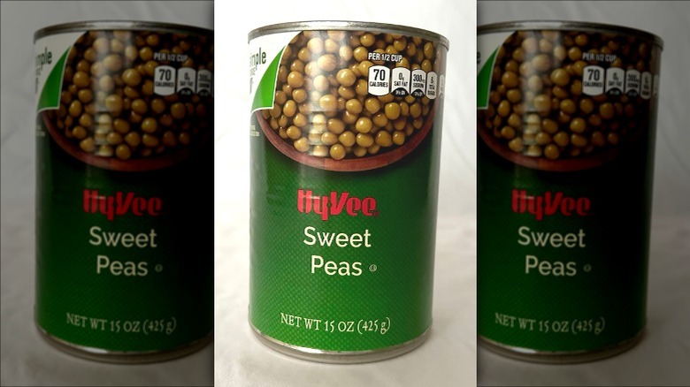 Hy-Vee canned peas