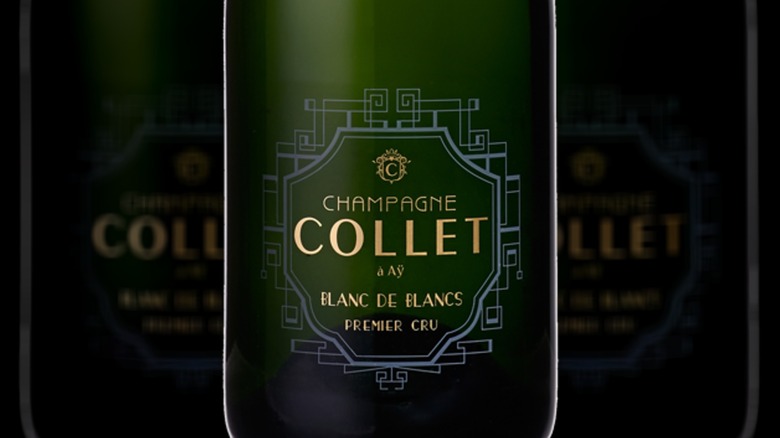 bottle of Collet Champagne