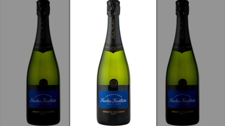 bottles of Feuillatte Champagne