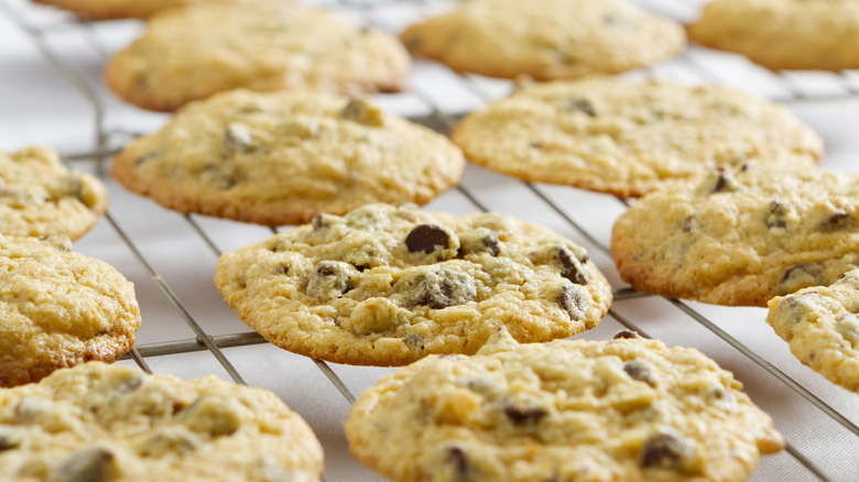 Cookies on a cooling rack