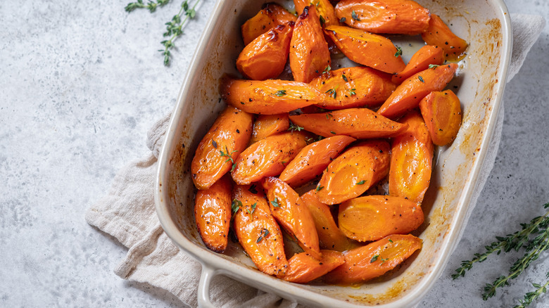 Honey roasted carrots