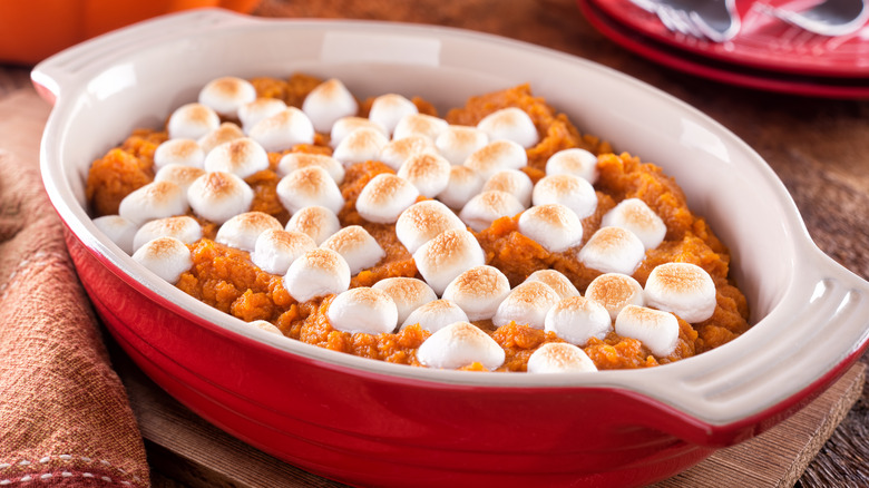 sweet potato casserole with marshmallows