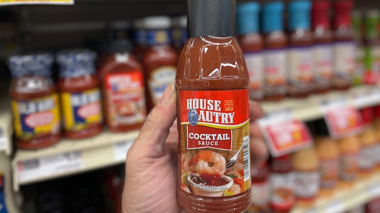 Bottle of cocktail sauce