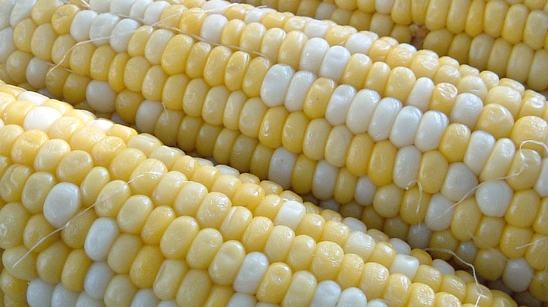 Peaches and cream corn