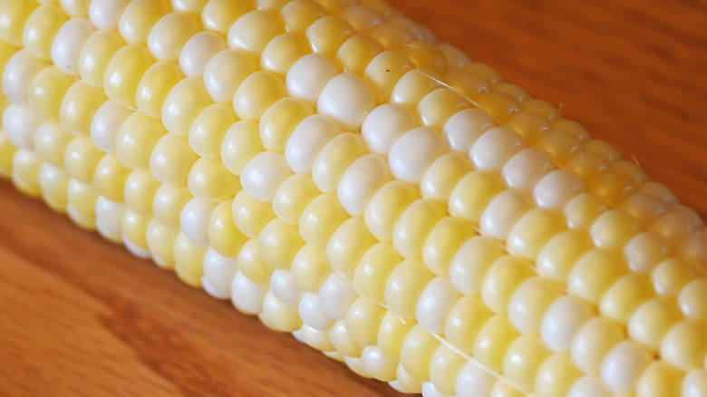 Yellow and white corn