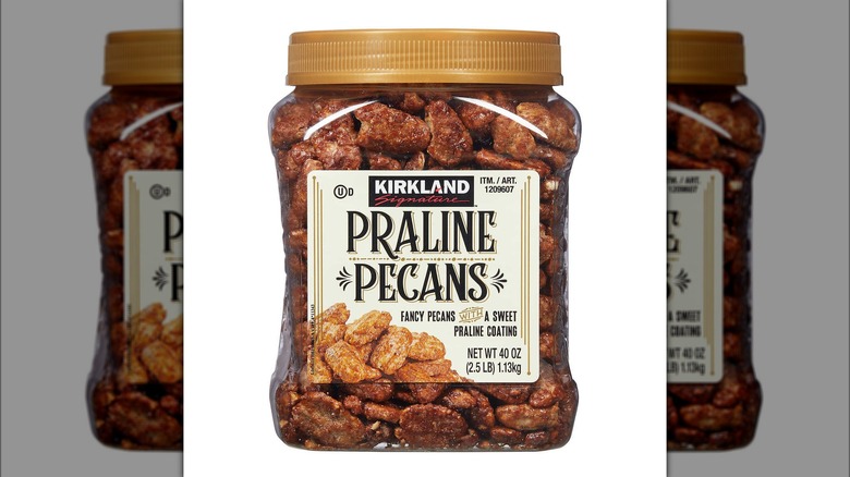 Kirkland Signature Praline Pecans barrel