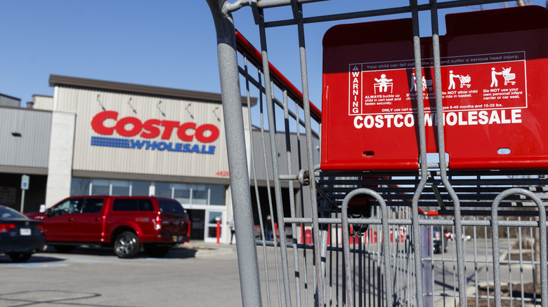 Shopping cart outside Costco location