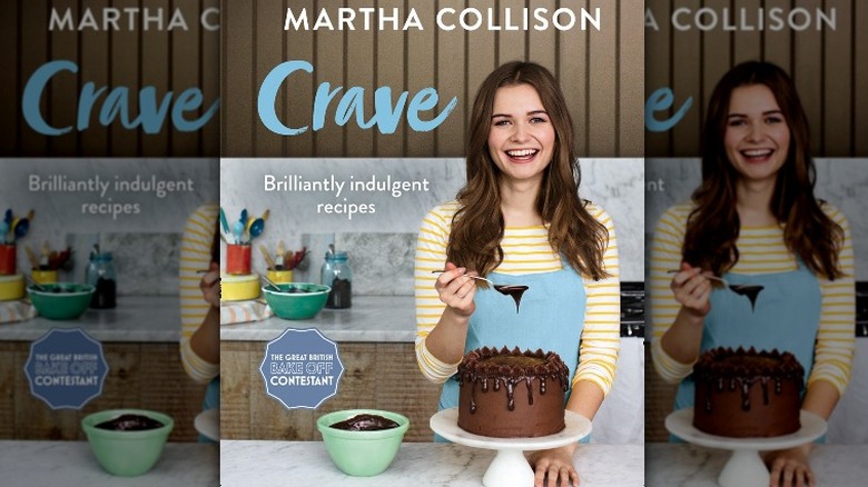 Martha Collison decorating chocolate cake