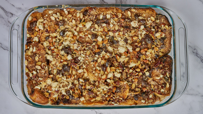 bread pudding with crunchy topping