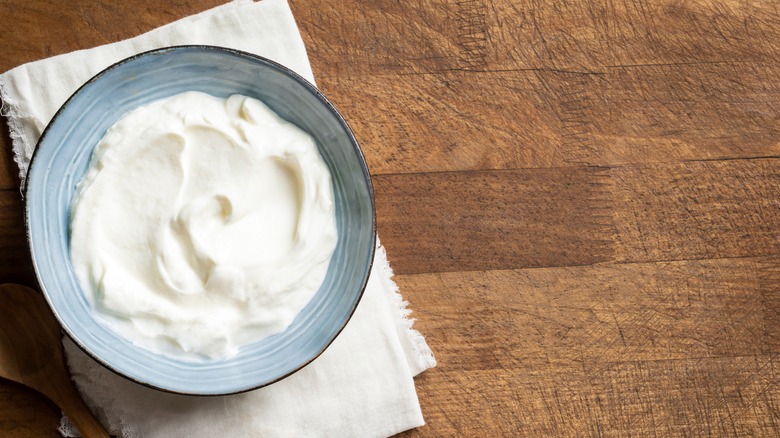 bowl of Greek yogurt