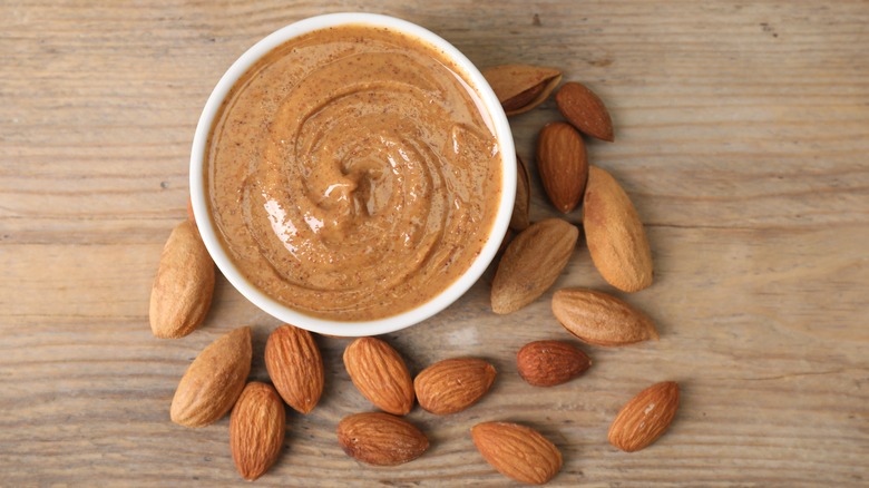 almond butter with whole almonds