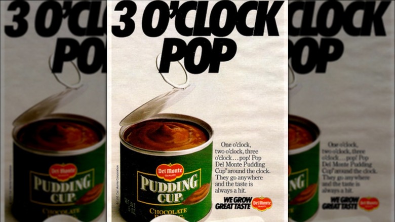 Del Monte canned pudding advertisement