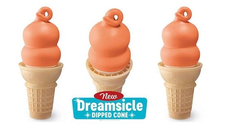 Dreamsicle Dipped Cone