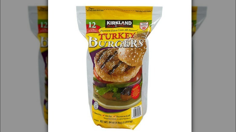 Kirkland Signature Frozen Turkey Burgers