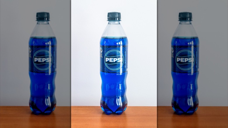 Bottle of Pepsi Blue