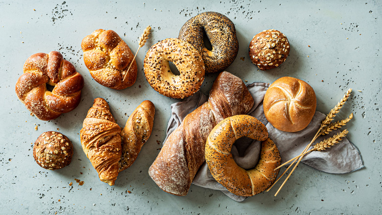 A variety of baked goods