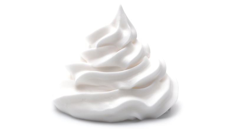 dollop of whipped cream