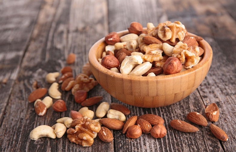 Snack on cashews and almonds