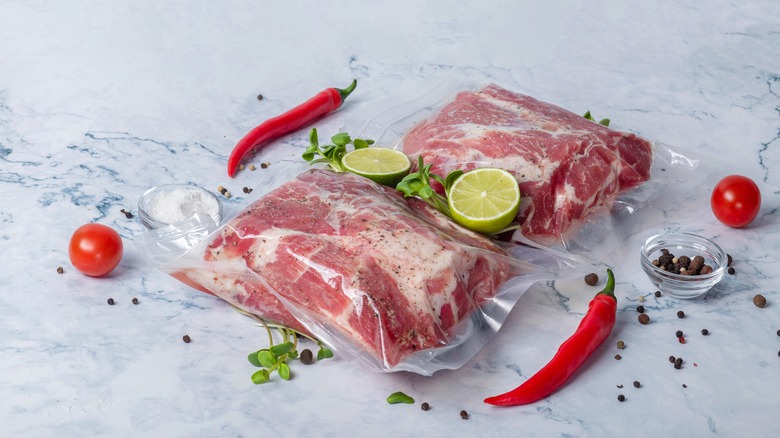 steaks packed for sous vide