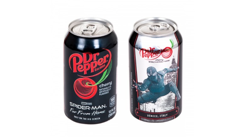 Spider-Man branded Dr Pepper