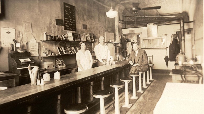 Old timey soda fountain