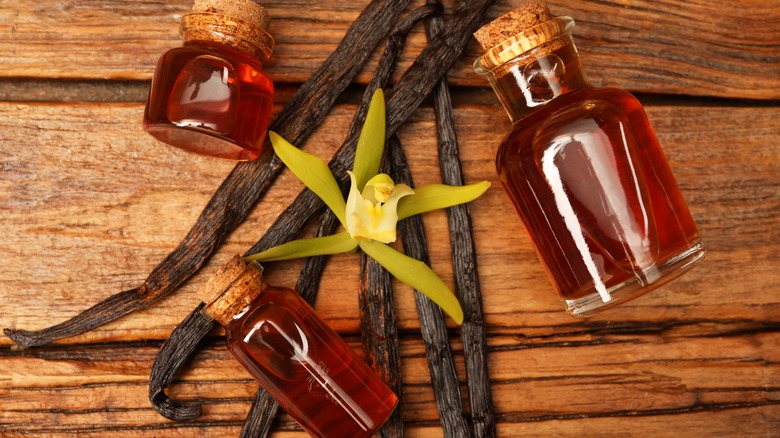 vanilla extract with vanilla pods