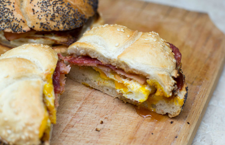 Bacon, Egg, and Cheese Breakfast Bagel