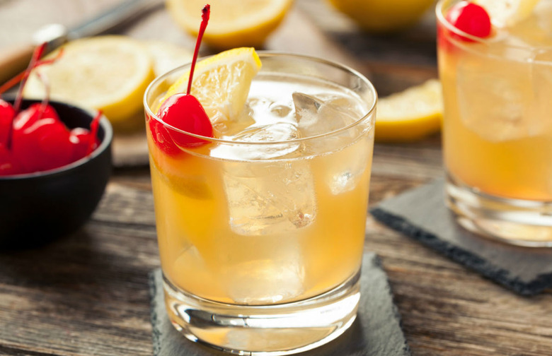 Fruity Whiskey Hurricane Cocktail