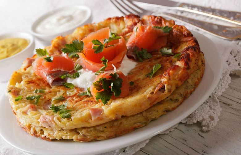 Hearty Irish Potato Cakes With Smoked Salmon        