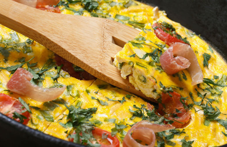 Maple-Glazed Bacon and Spinach Frittata