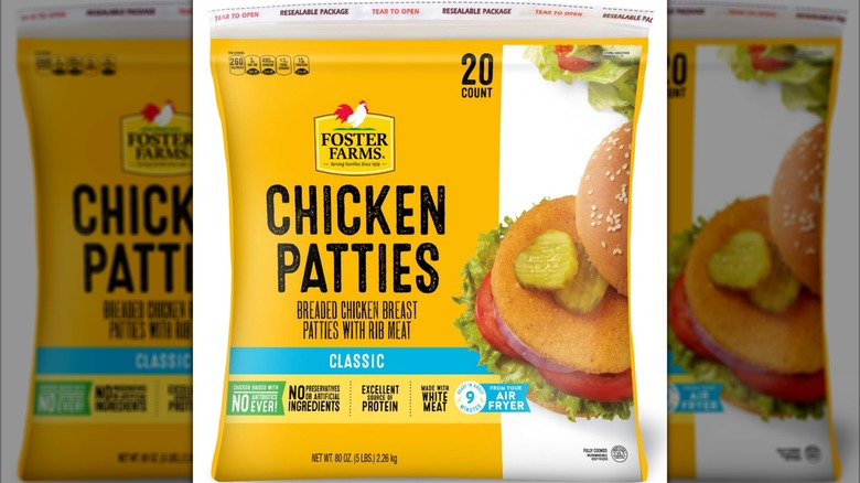 Foster Farms chicken patties