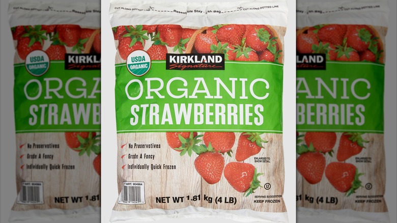 Costco Kirkland signature organic strawberries