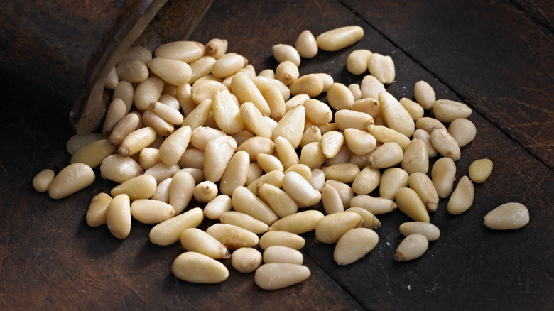 Pile of pine nuts