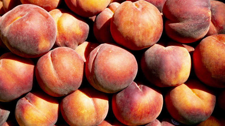 Pile of peaches