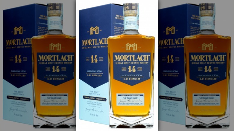 Mortlach whisky and box