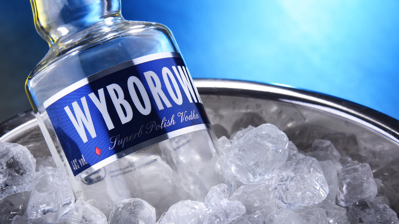 Wyborowa Vodka over ice