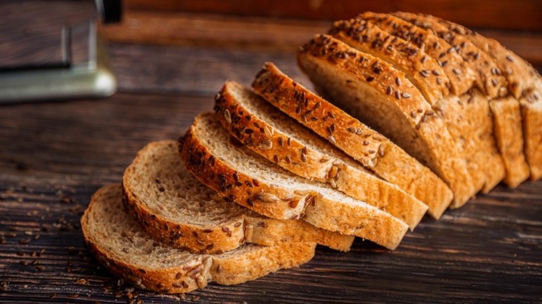 Sliced whole wheat bread